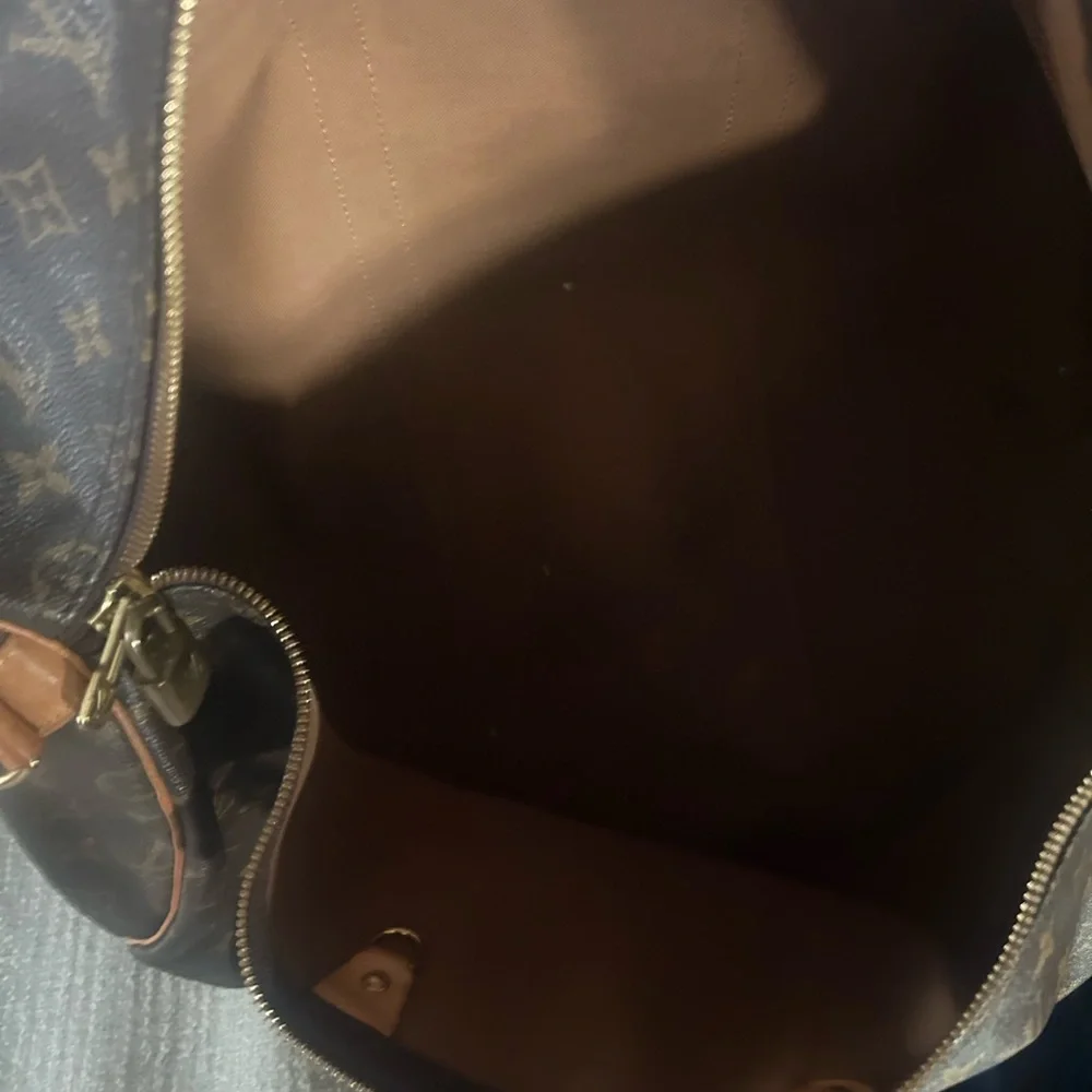 Louis Vuitton Monogram Duffel Bag in Brown and Tan - Picture 3 of 3